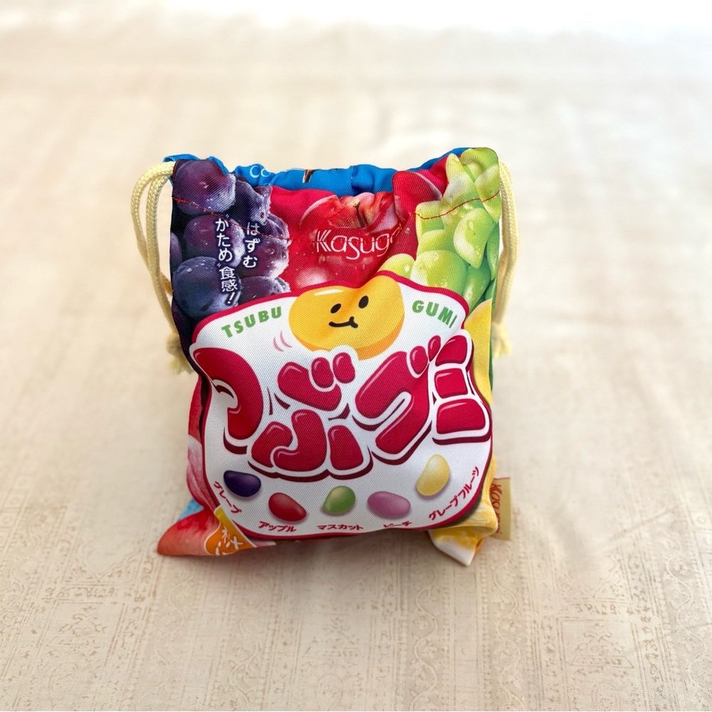 Brand New. Drawstring bag. Tsubu Gumi Kids Drawstring Bag - Multicolor